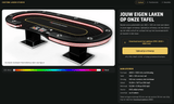 Pokertafel met eigen laken: ontwerp je custom pokerlaken online - Pokertafelshop.nl